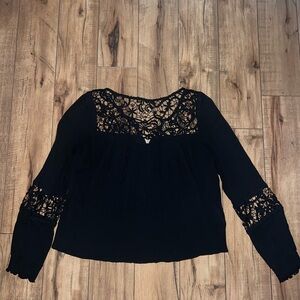 Black Lacey top